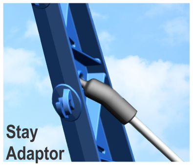 JVA Plastic Wall Top Stay Lug